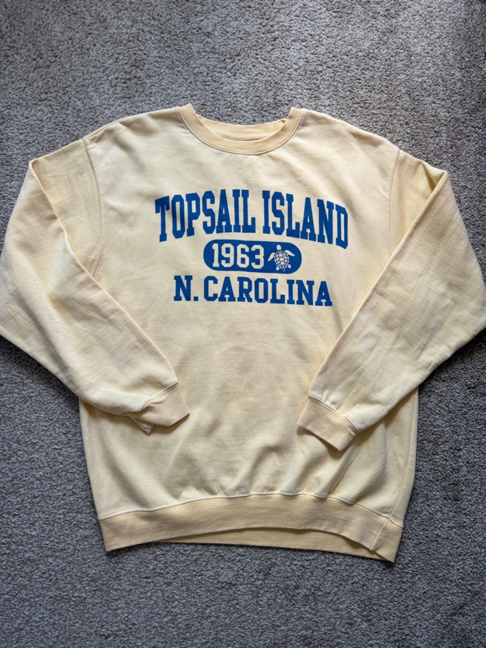 🌊 Salty Wave Topsail Island NC Sweatshirt Coastal Beach Graphic Crewneck